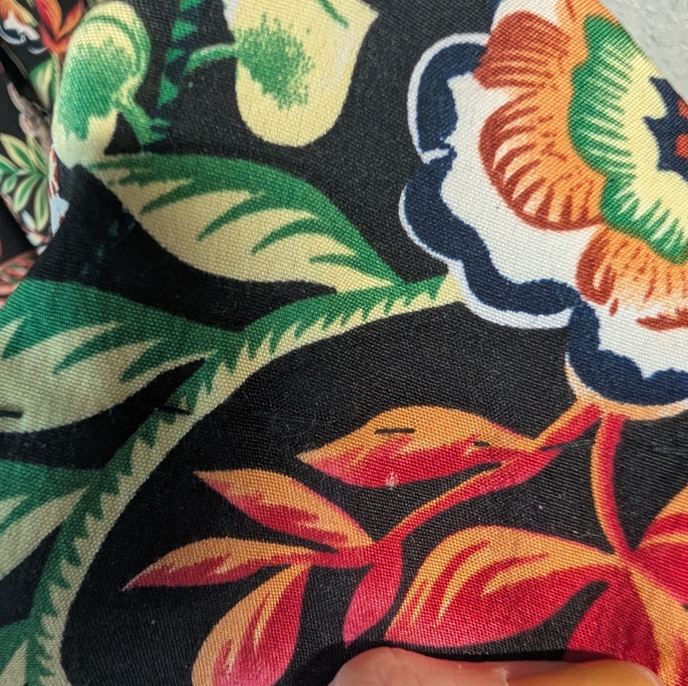 handmase Wide Leg Floral Print Women's Pants Xs Pull On Stretch Boho IndieSleaze - Picture 4 of 8